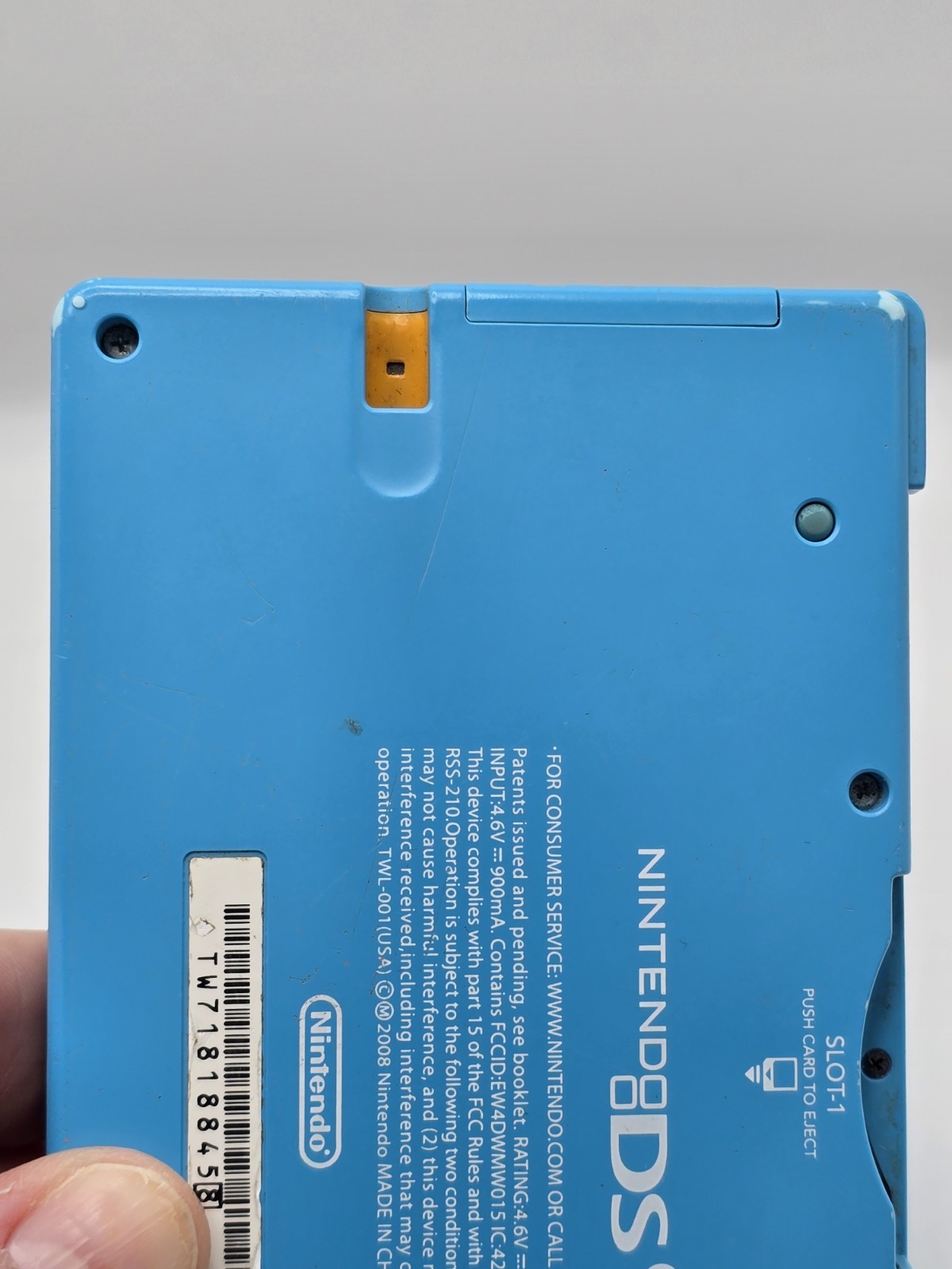 Nintendo DSi DSi Handheld Game Console TWL-001 Aqua Blue
