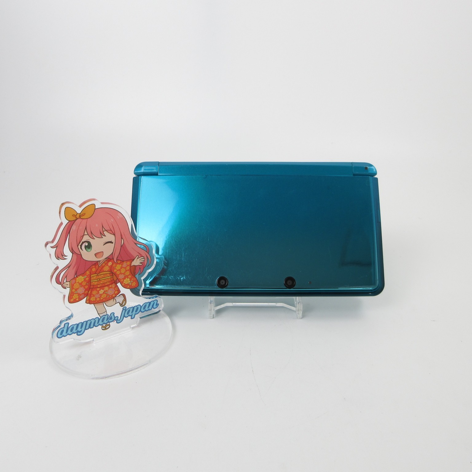 【Very Good】Nintendo 3DS Aqua Blue Console ONLY Japanese Edition #ReRe0525/01