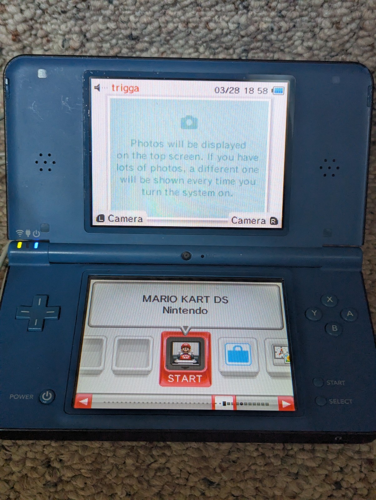 Nintendo DSi XL Handheld Console Blue w/ Game Shown – Fully Tested