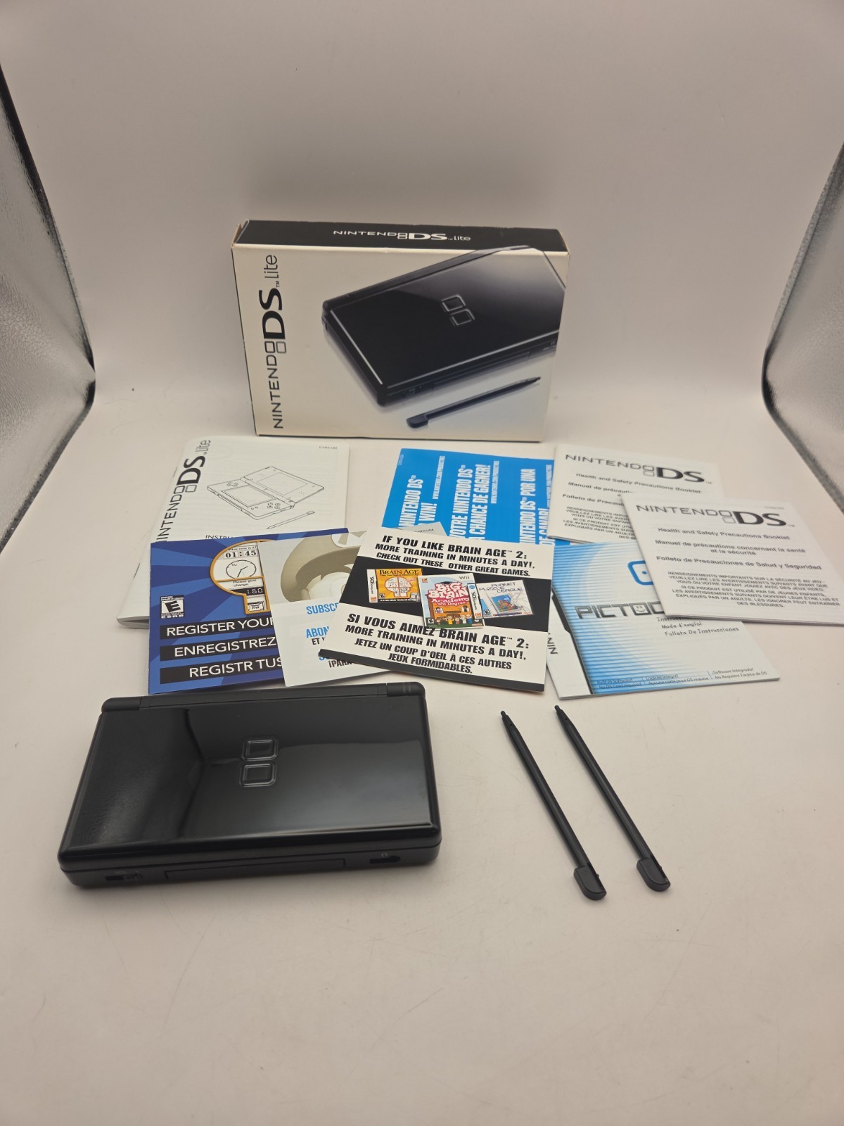 Nintendo DS Lite System – Black In Box CLEAN!