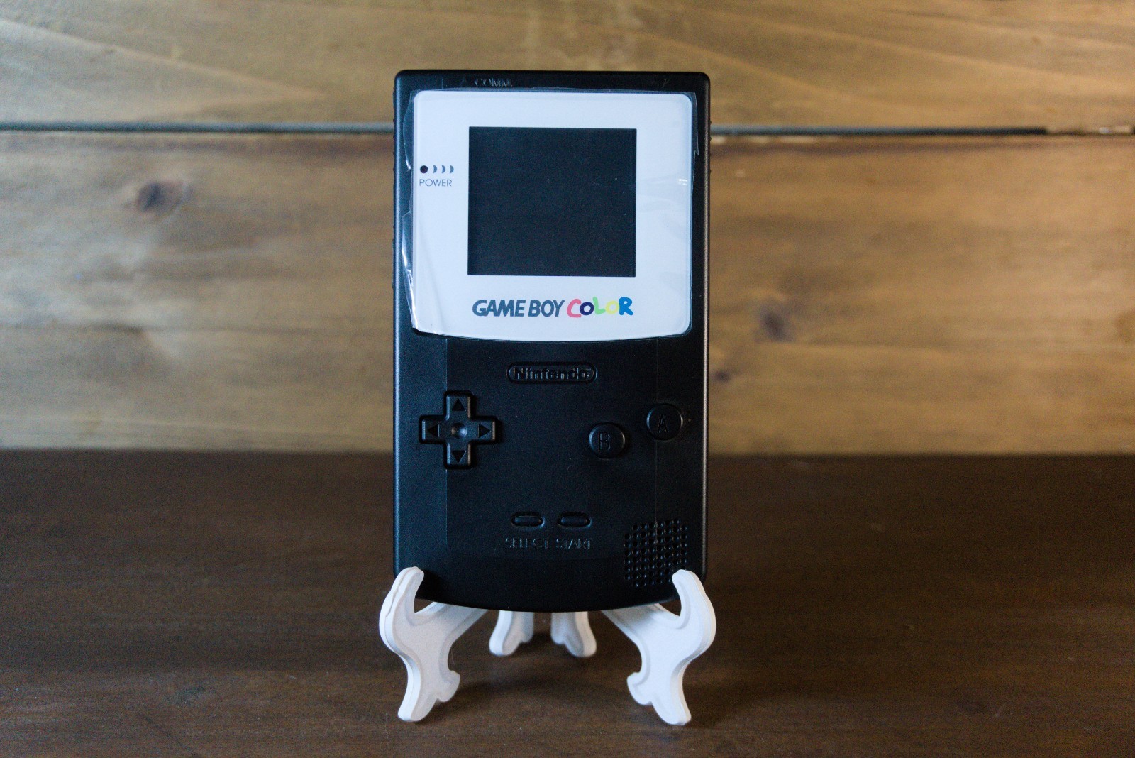 Black and Clear Nintendo Gameboy Color w/ IPS Mod Type C