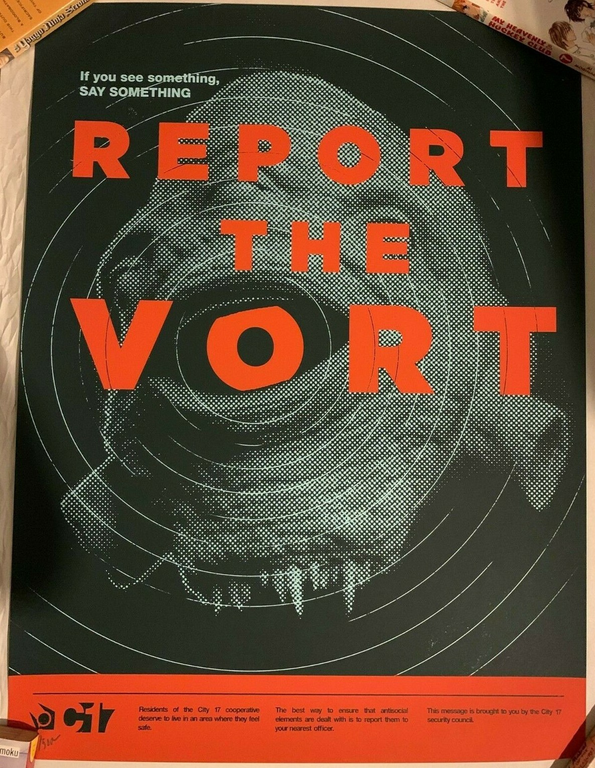 Report the Vort Olly Moss Valve Half Life Alyx Poster Art Print Videogame Steam