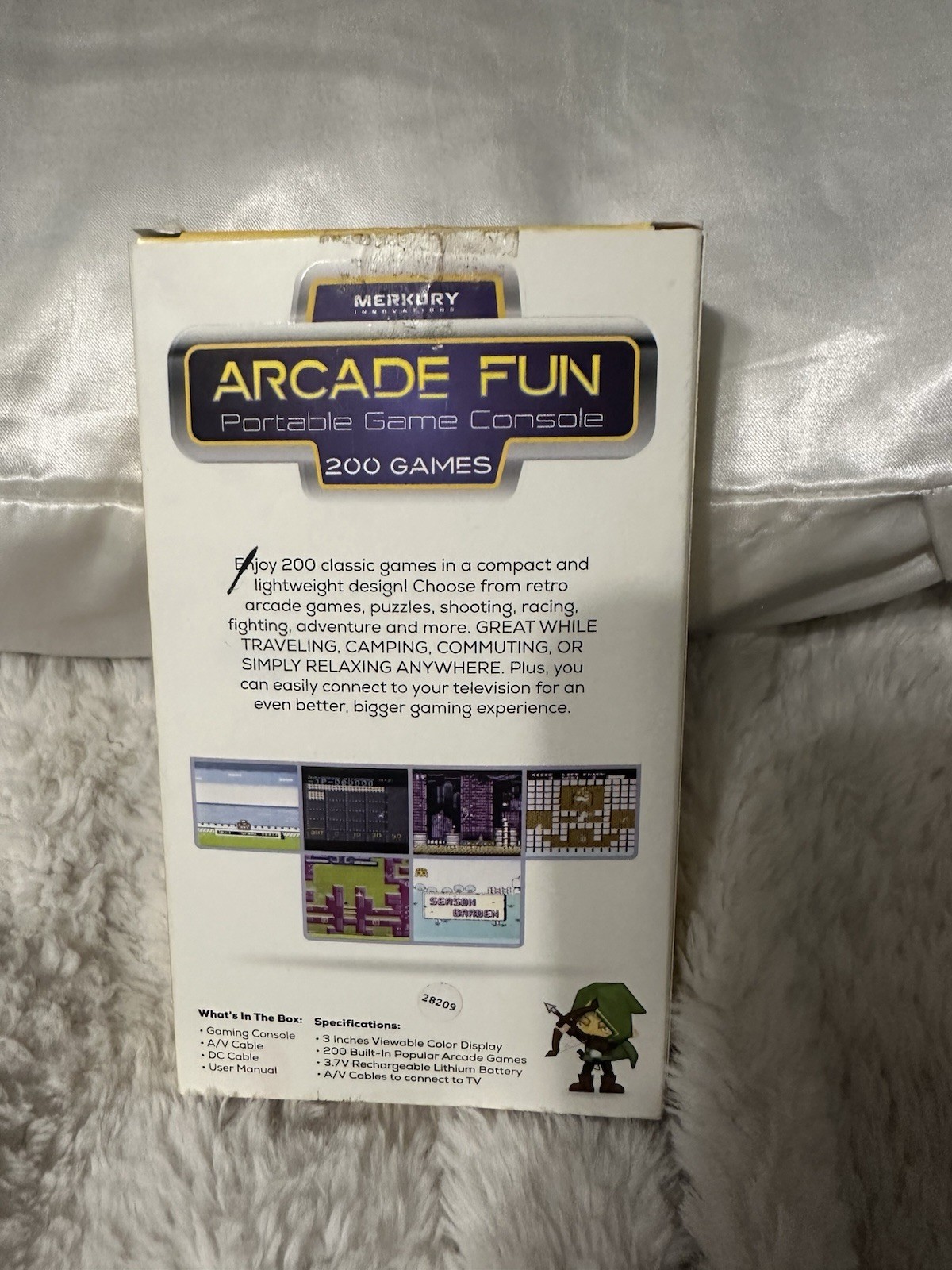 Merkury Innovations Arcade Fun Portable Game Console 200 Games Preloaded Sealed!