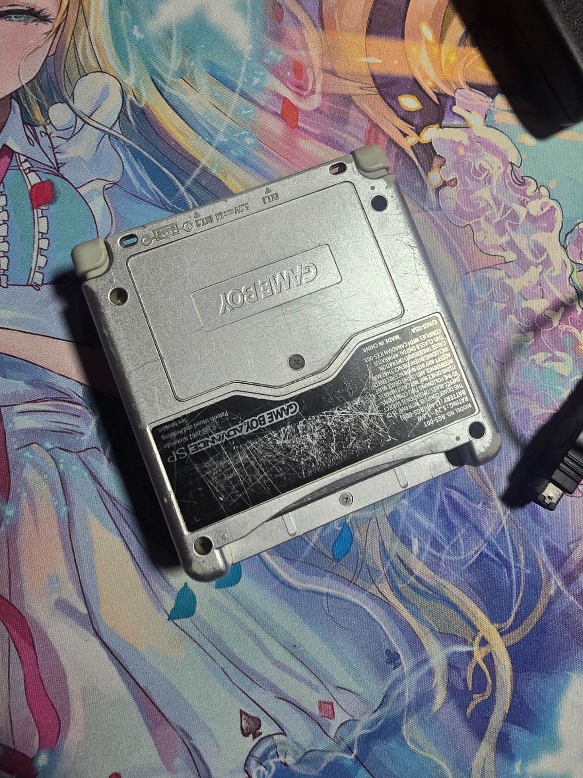 Nintendo Game Boy Advance SP Handheld System – Silver AGS 001
