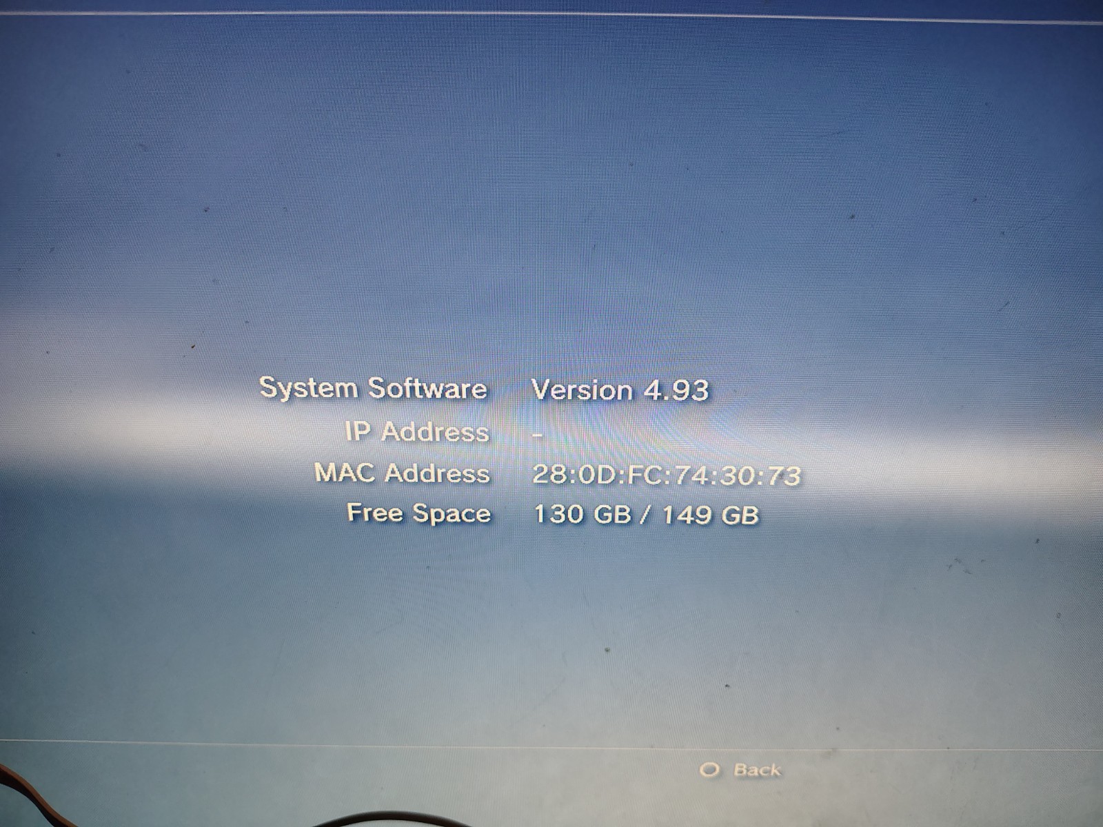 Sony PlayStation 3 Slim 150GB CECH-3001A Console And Cord Only Working Used