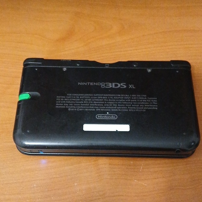 Black Nintendo 3DS XL (Factory Settings) (Old Model) (American Version) SPR-001