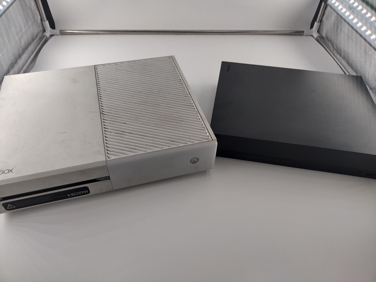 Lot 2 Microsoft Xbox One Consoles 1540 and 1787 as is