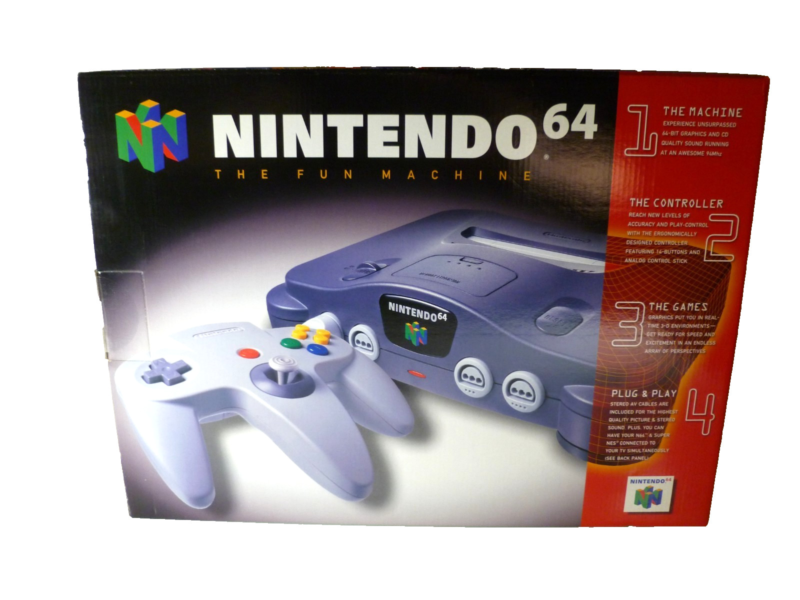 1996 Original Launch Nintendo 64 N64 Vintage Console New retro game collectable