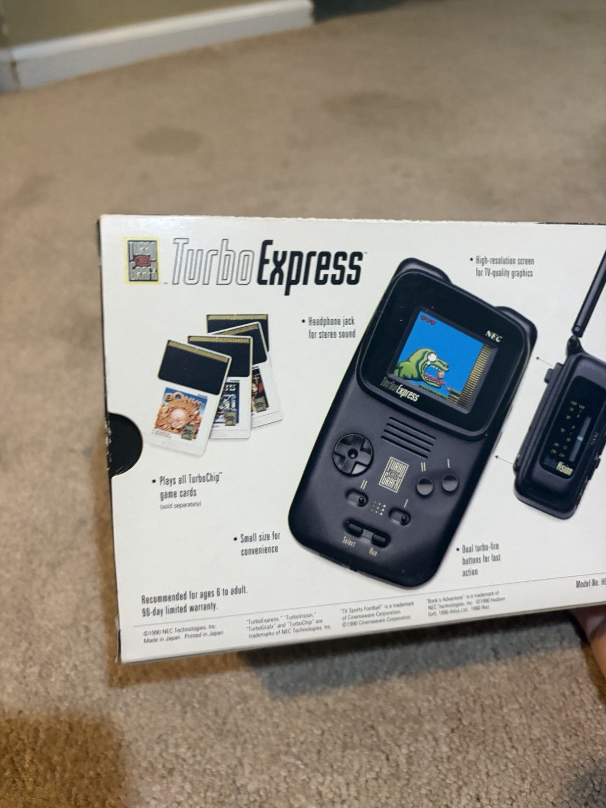 NEC Turbo Express Handheld Console In Box Tested/Works Turbografx 16 Grafx MINT