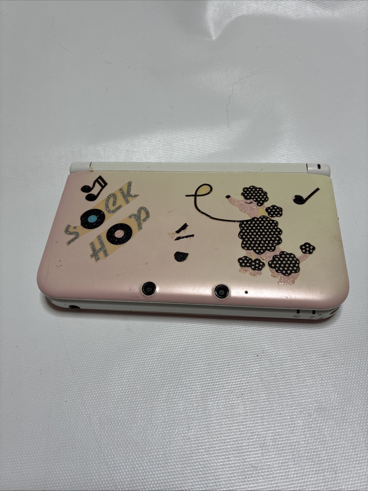 *PARTS* Nintendo Nintendo 3DS XL Handheld System Console Pink/White SPR-001 USA