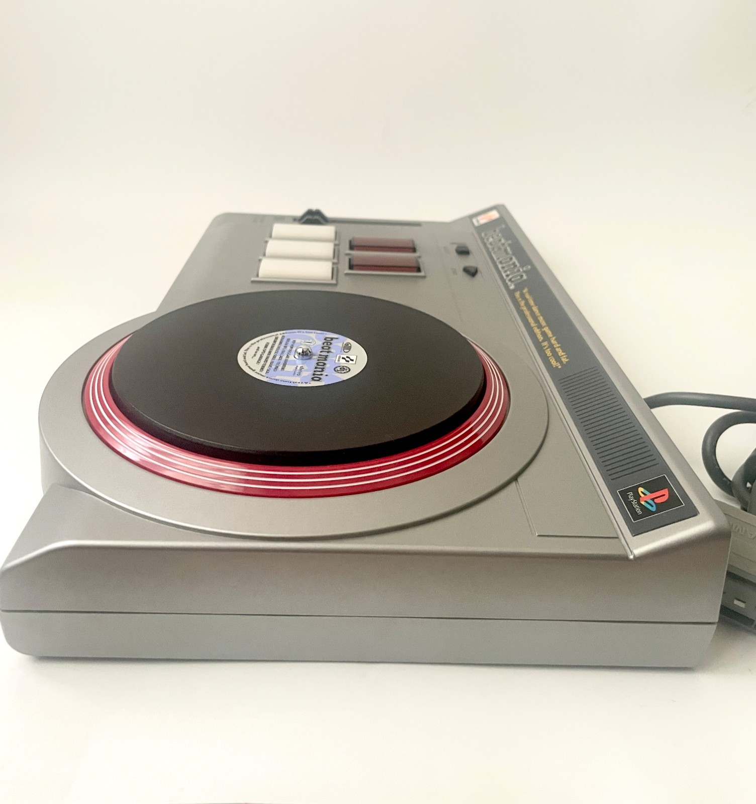 Konami beatmania DJ Station Pro Controller for PS1 Boxed with 2 Rhythm Games