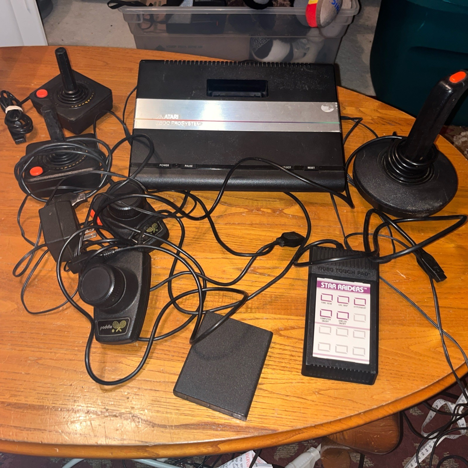 Atari 7800 ProSystem Video Game Console and Several controllers Read UNTESTED