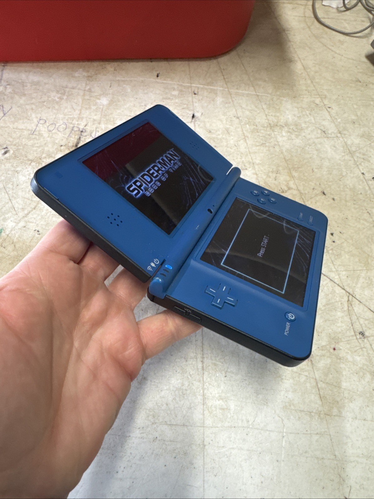 Nintendo DSI XL midnight Blue Handheld System And Charger Works Great