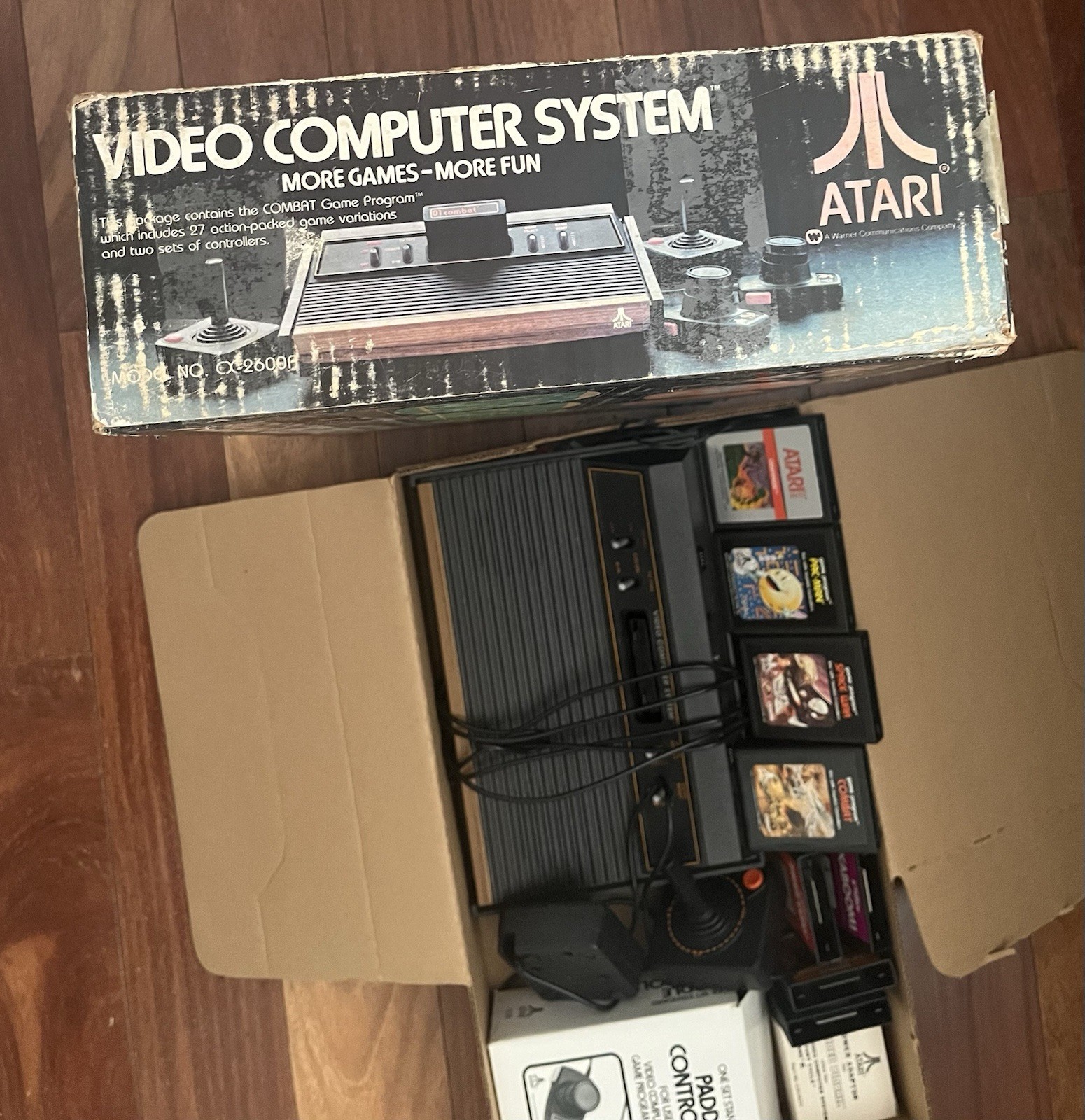 Atari CX-2600A Video Computer System Console with Controllers & Original Box ✅