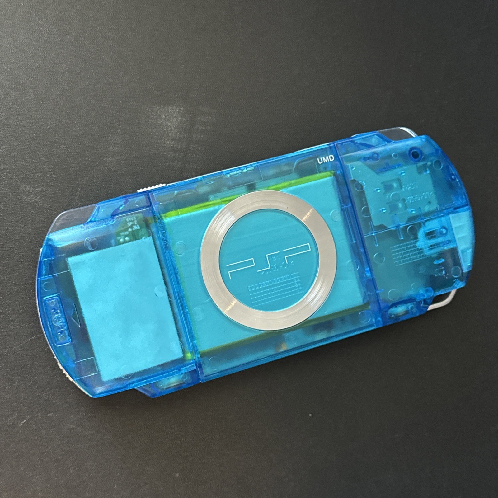 USB C Big Battery Update Clear Blue PlayStation PSP 1000 Console System 26 Games
