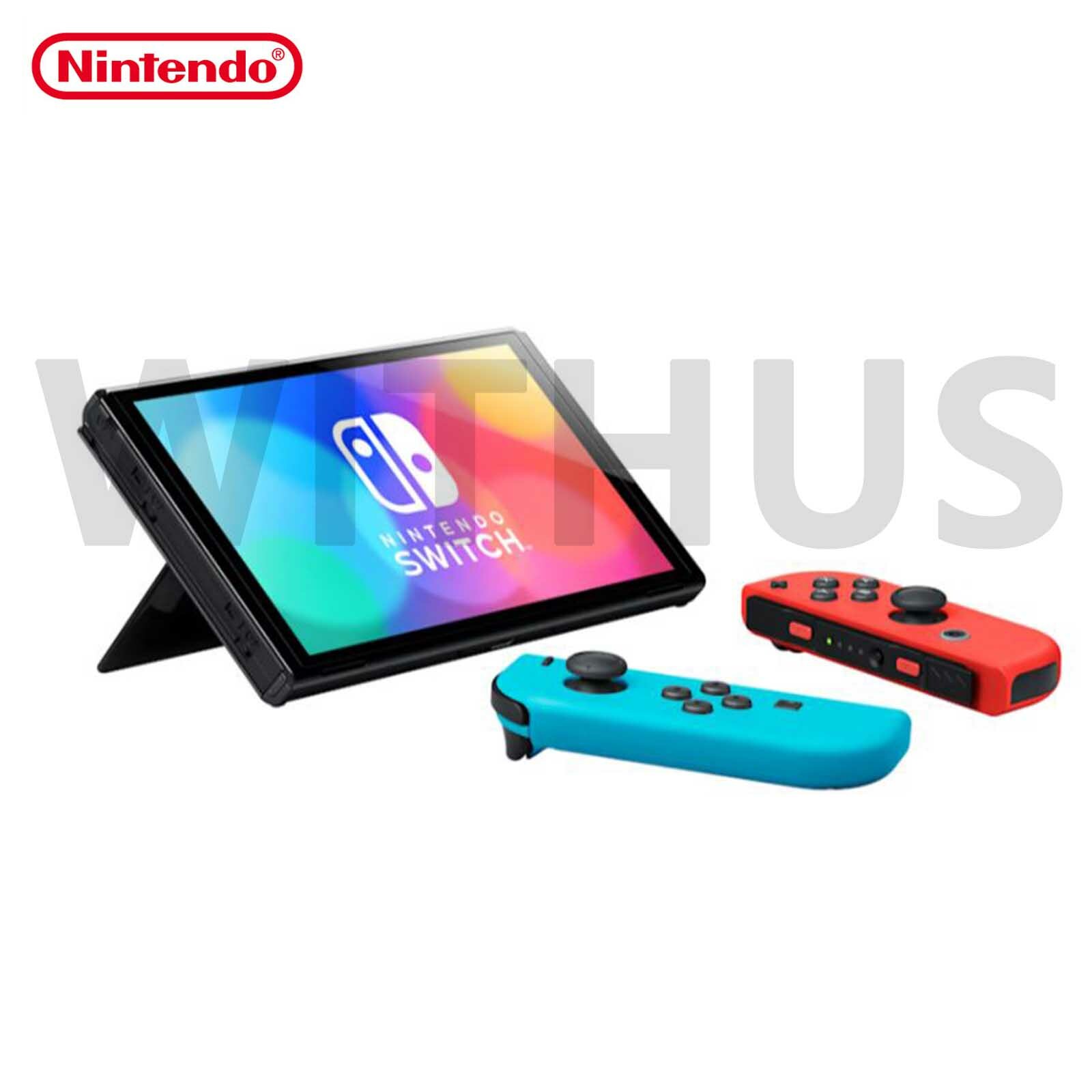 Nintendo Switch OLED Model HEG-001 Handheld Console – 64GB – Neon Blue/Neon Red