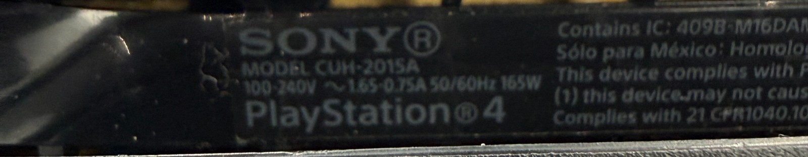 Sony Playstation 4 PS4 Slim 500GB CUH-2015A Cleaned & Tested – 7.51 LOW Firmware