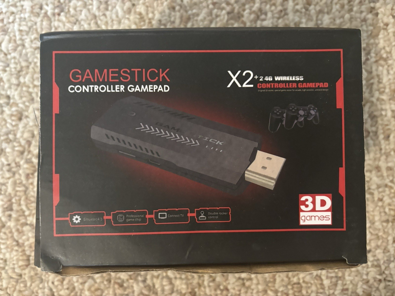 Game Stick X2 Wireless Controller Gamepad 3D Retro TV Gaming Console