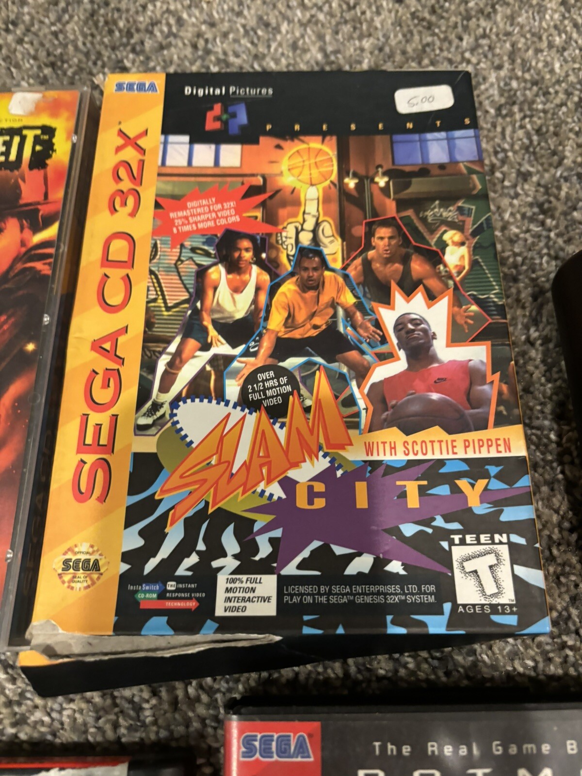CLEAN! Sega Nomad Genesis Handheld & Sega 32x Games Lot! Slam City, Fahrenheit +