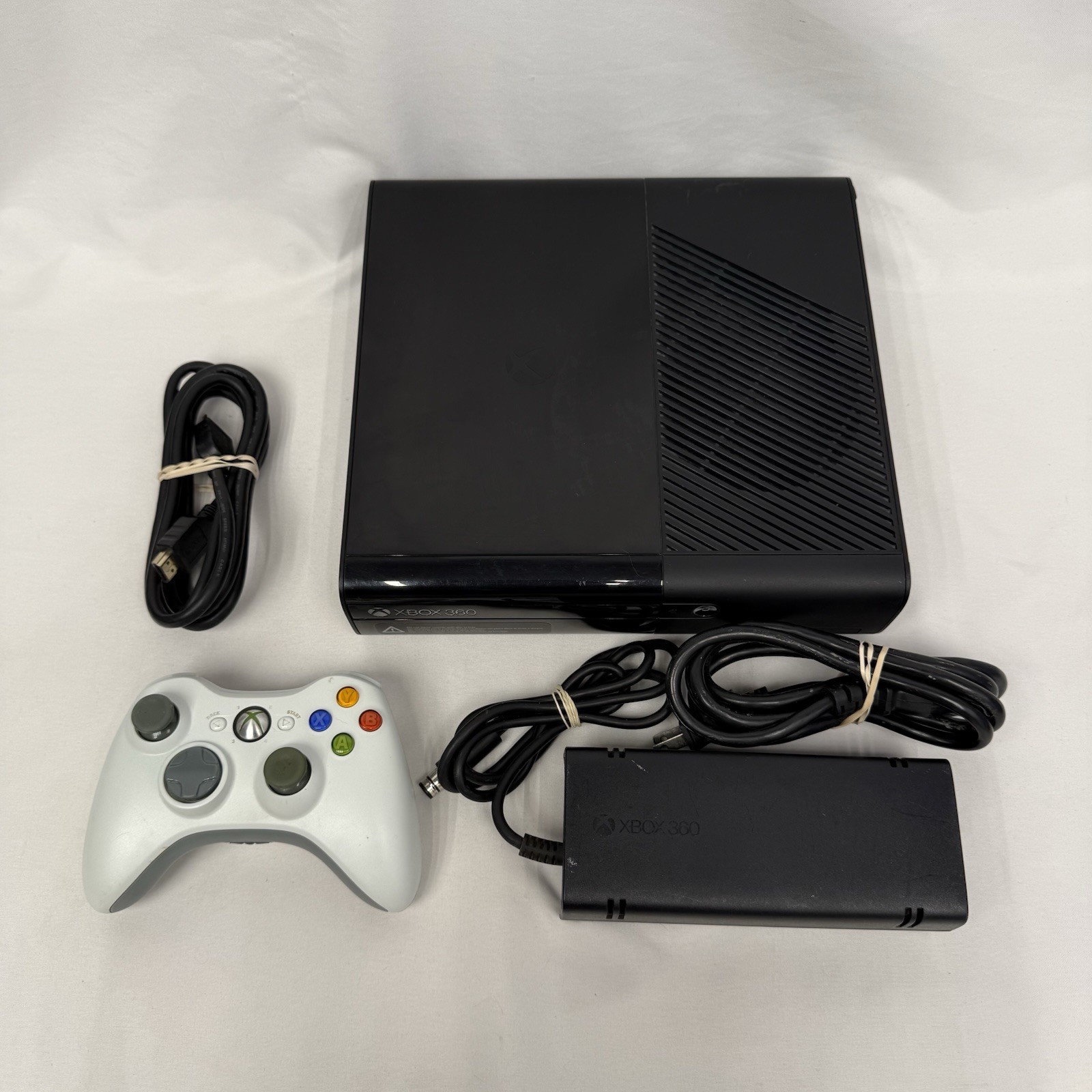 Microsoft Xbox 360 E Console – 250 GB – Model 1538 w/ OEM Controller & Cables