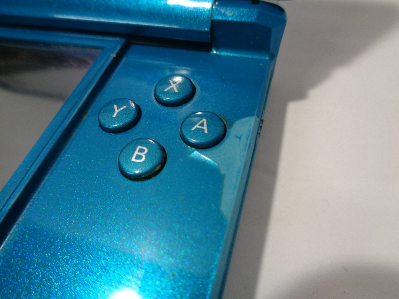 Nintendo 3DS Handheld System Aqua Blue Teal Tested With Stylus