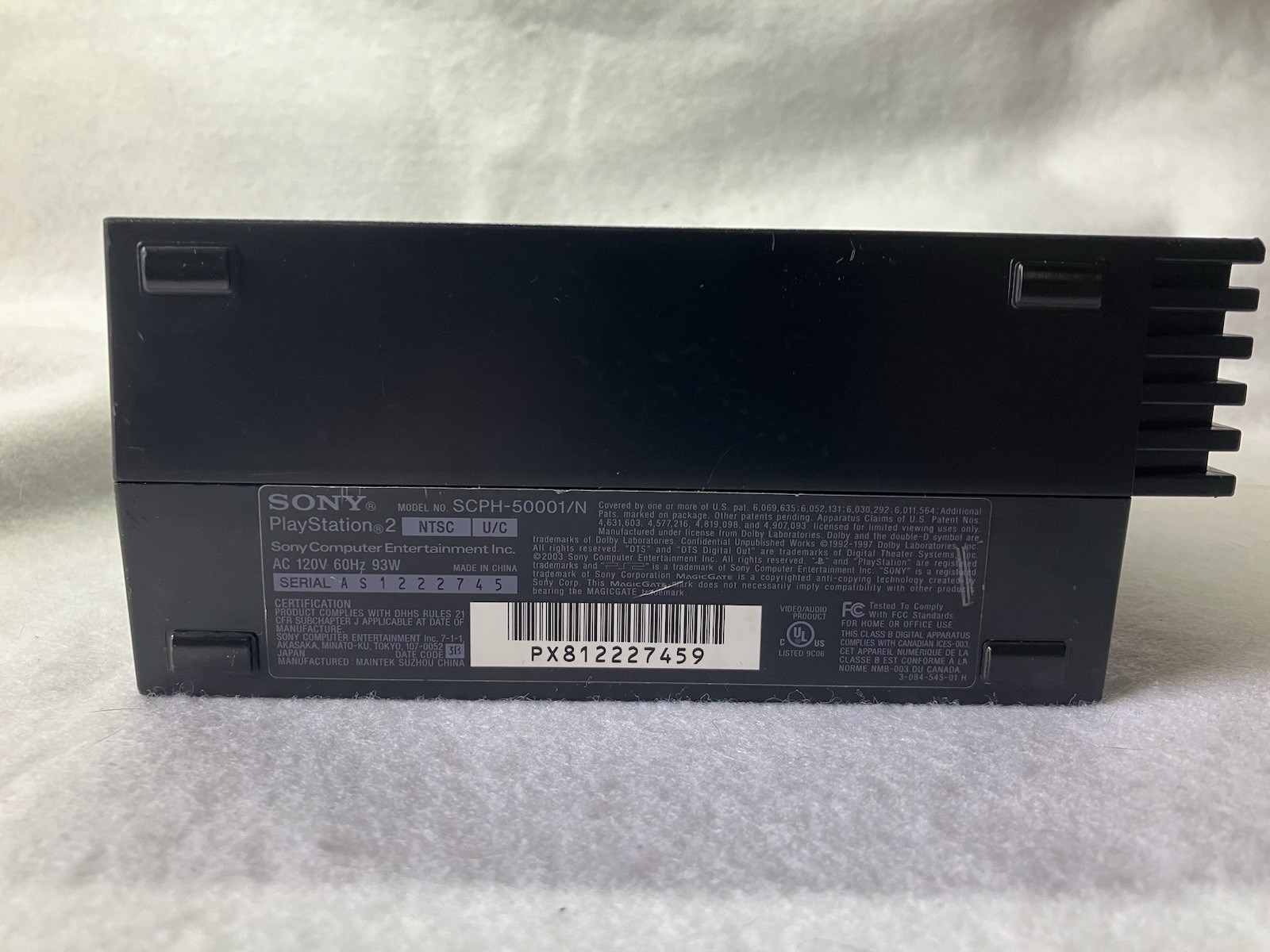 Sony PlayStation 2 PS2 Fat SCPH-50001/N Console Only Serviced Tested Warranty