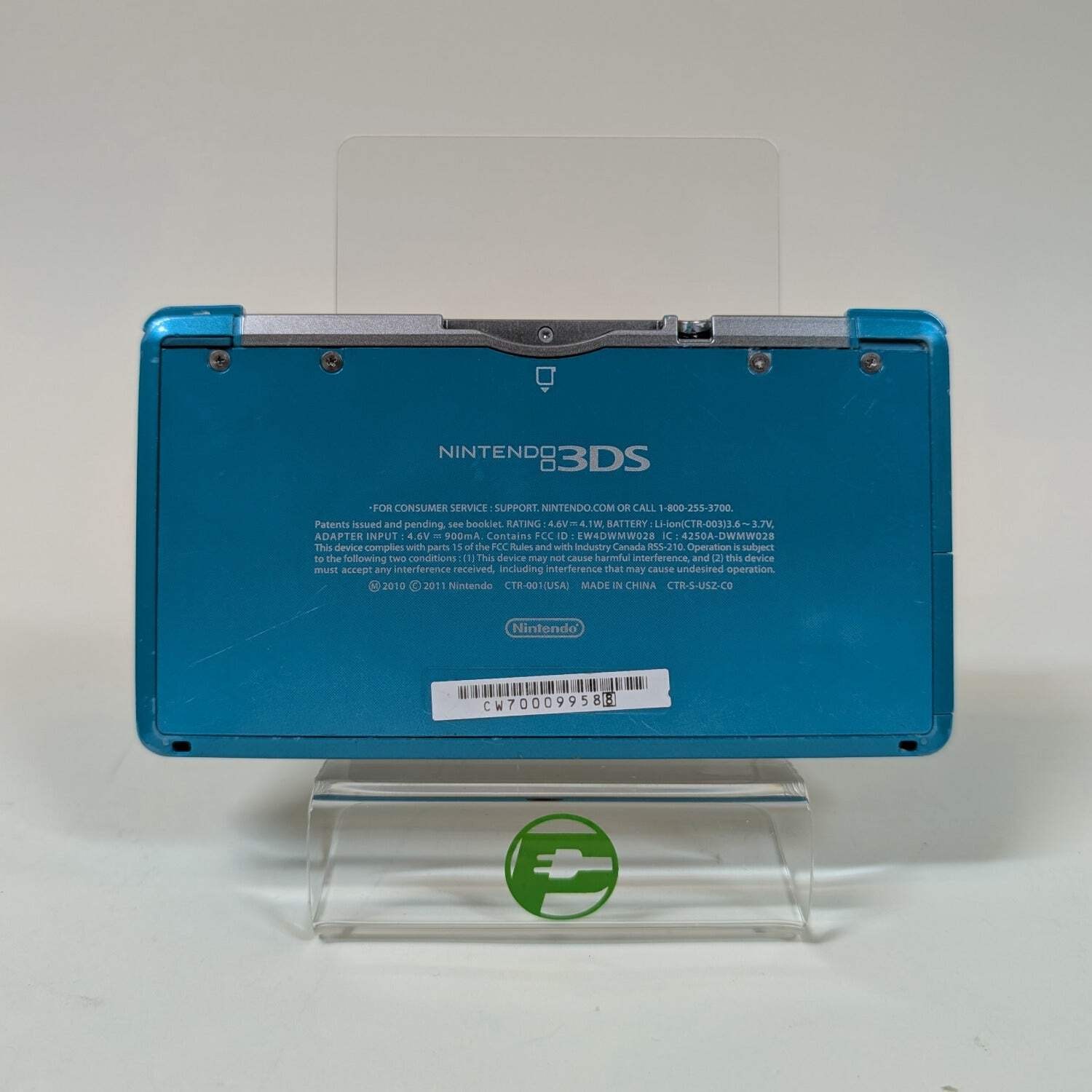 Nintendo 3DS Handheld System Aqua Blue CTR-001