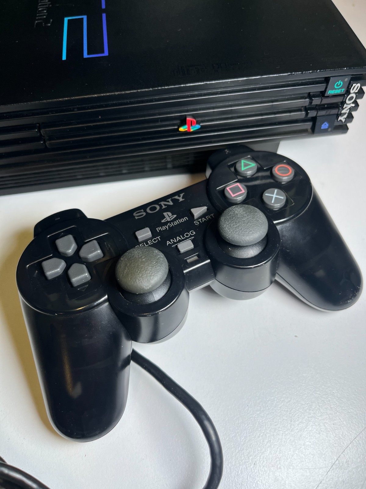 PLAYSTATION 2 MIDNIGHT BLACK CONSOLE SCPH-50000 NB JAPAN PS2 2003 TESTED