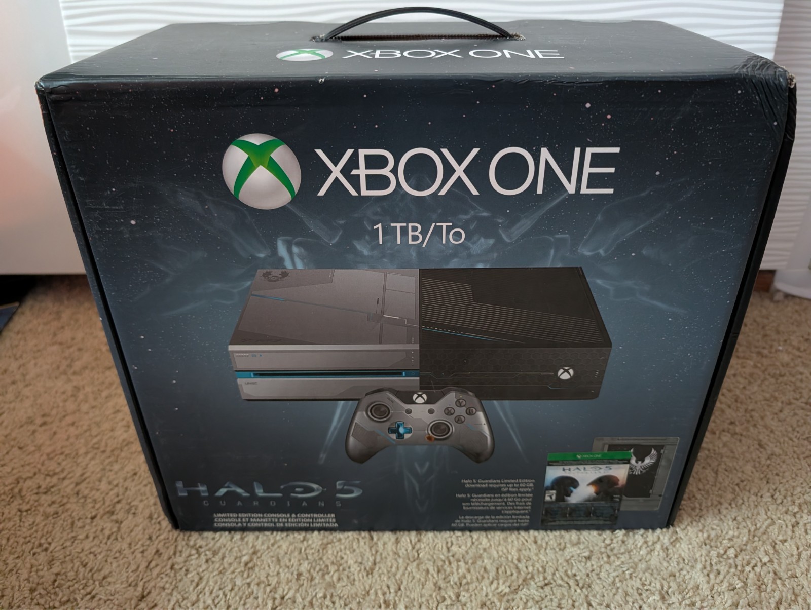 Xbox One Halo 5:Guardians Limited Edition 1TB Black & Silver ConsoleFACTORY SEAL
