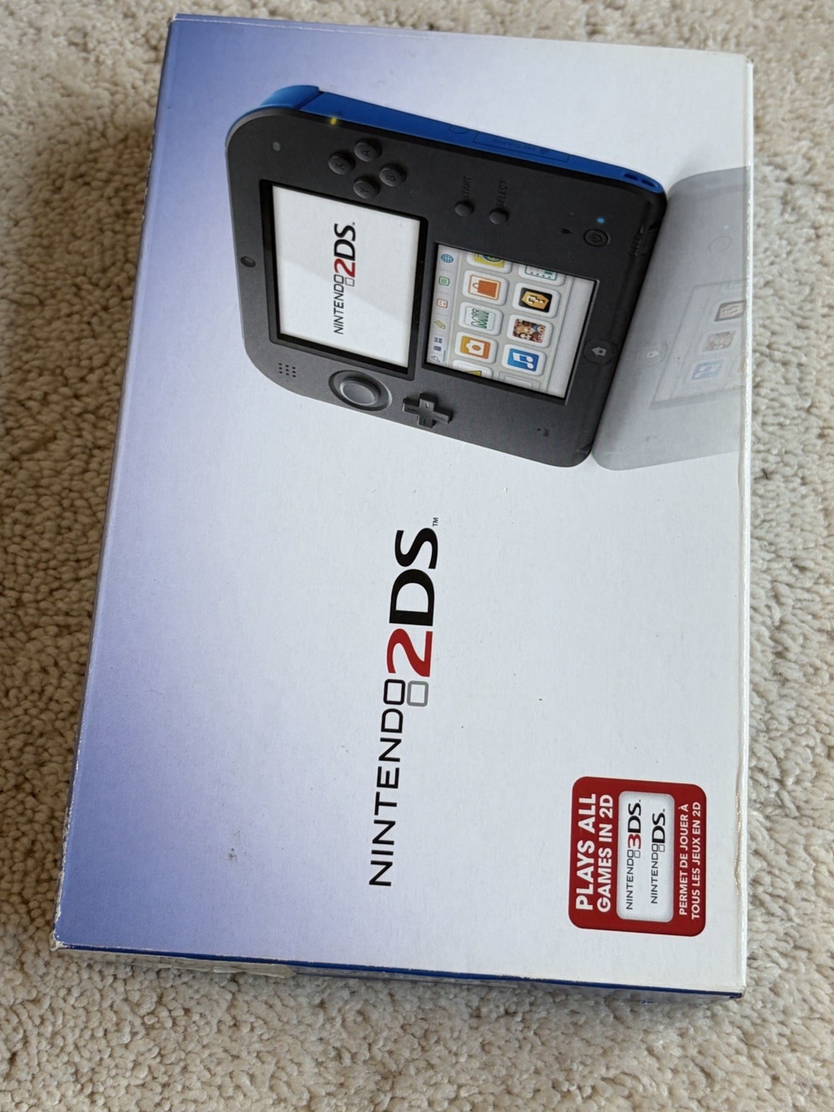 Nintendo 2DS Launch Edition Blue and Black Handheld System – Black/Blue