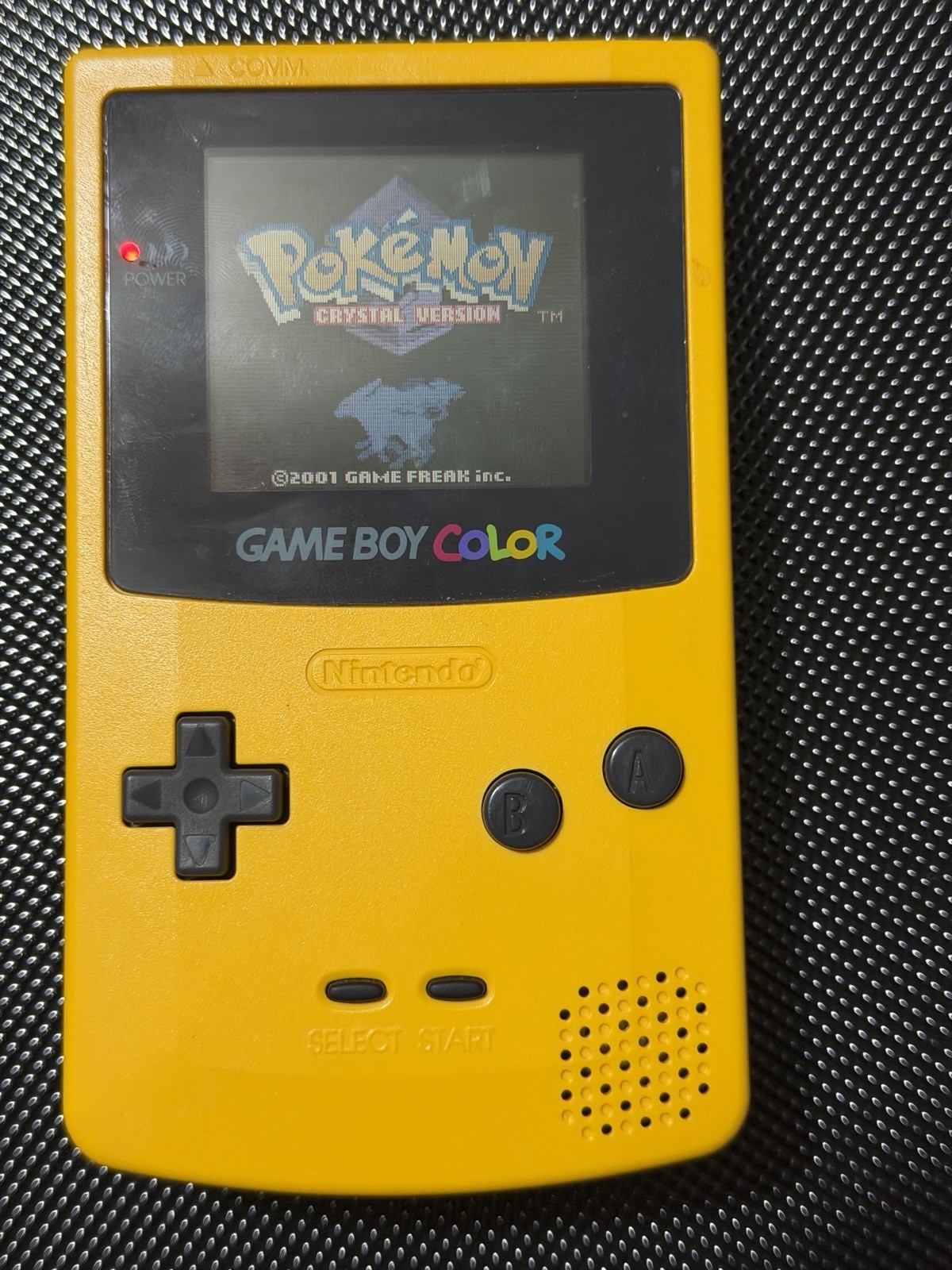 Game Boy Color – Yellow – Tested & Working – Pokemon Games Crystal, Gold, Blue