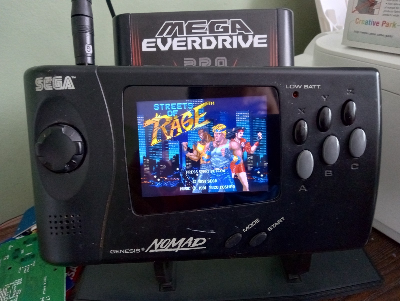 Sega Nomad RGBDRV Rare Ultimate MOD, Recap, SMS , Saga Cd, free region,emp Mode