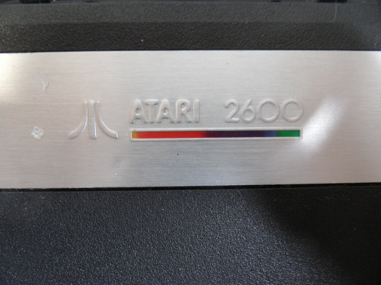 Atari 2600 Jr Short Rainbow Bundle w/ 2 Video Games, Joystick & Power Tested