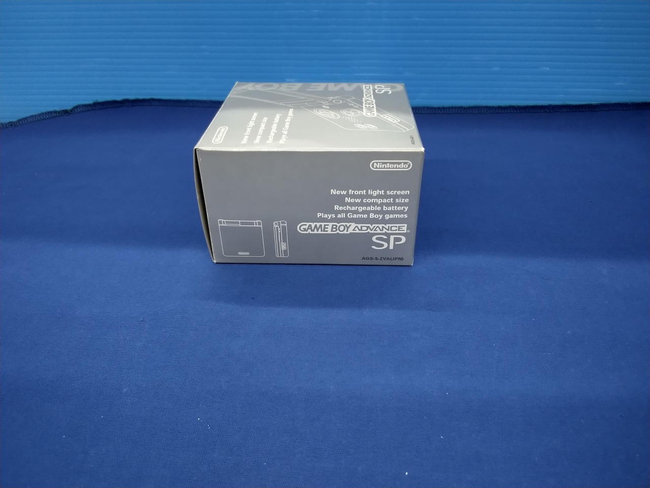 Nintendo Game Boy Advance SP AGS-S-ZVA Silver Used Console with Box & Adapter