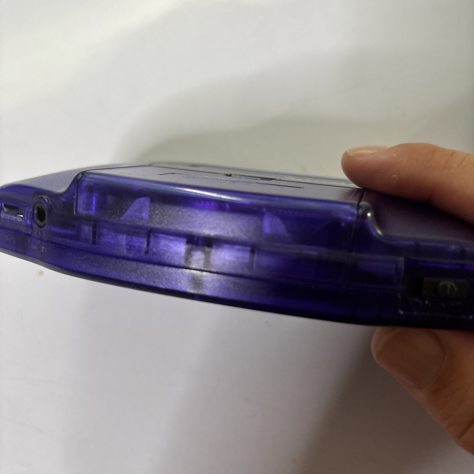 Nintendo Gameboy Advance Transparent Purple AGB-001 Made In Japan