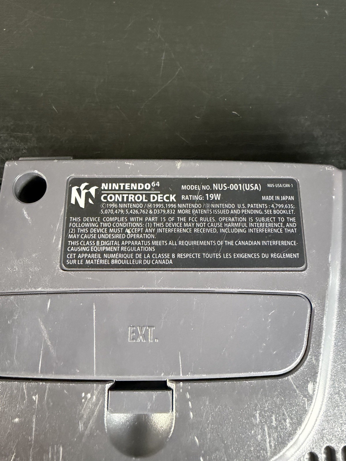 Nintendo 64 N64 Console Power Pack AV Cable And Green Controller Tested