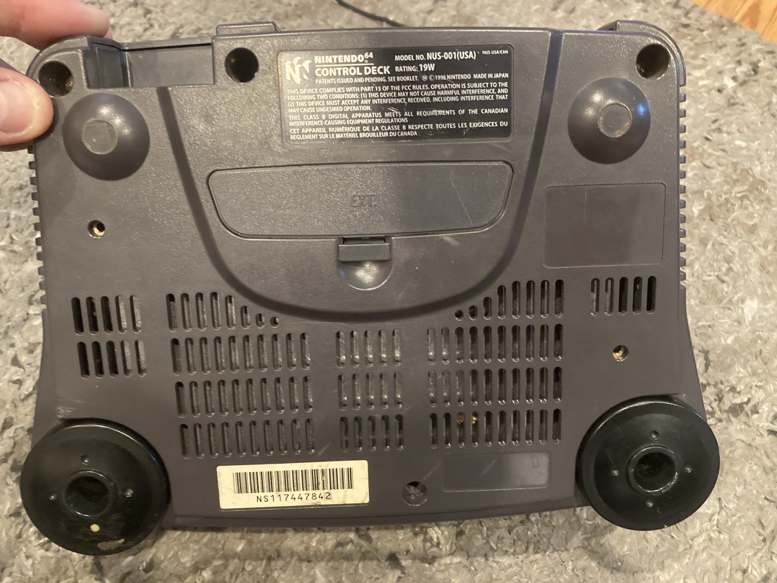 Nintendo 64 N64 With 2 Controllers Games Rumble *read Description *