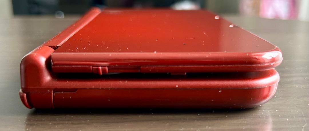 New Nintendo 3DS XL LL Metallic Red Console Stylus Working Tested Japanese ver
