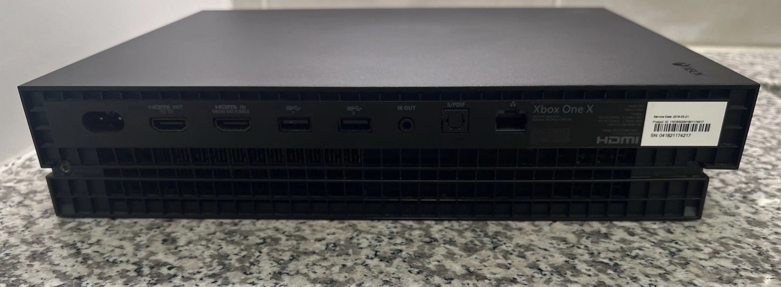 Microsoft Xbox One X | 1TB Model 1787 Game System | Console + Cables Only