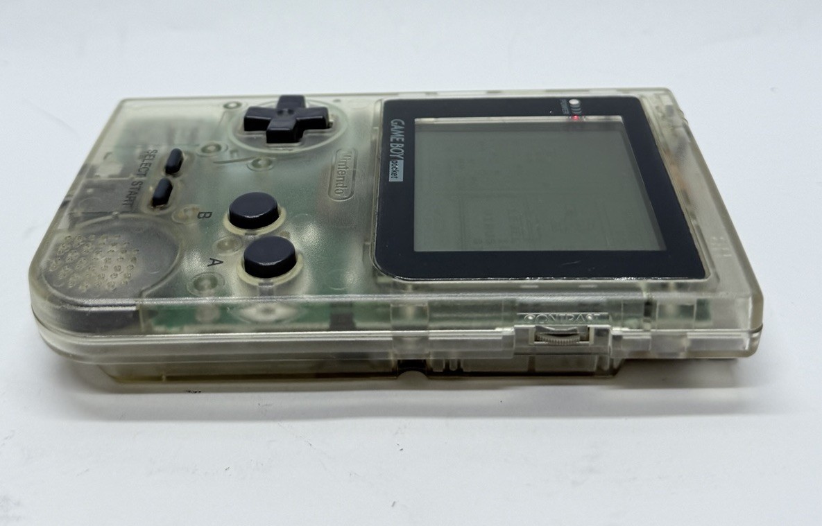 Nintendo Gameboy Pocket Transparent Clear – MGB-001 – Tested with Game