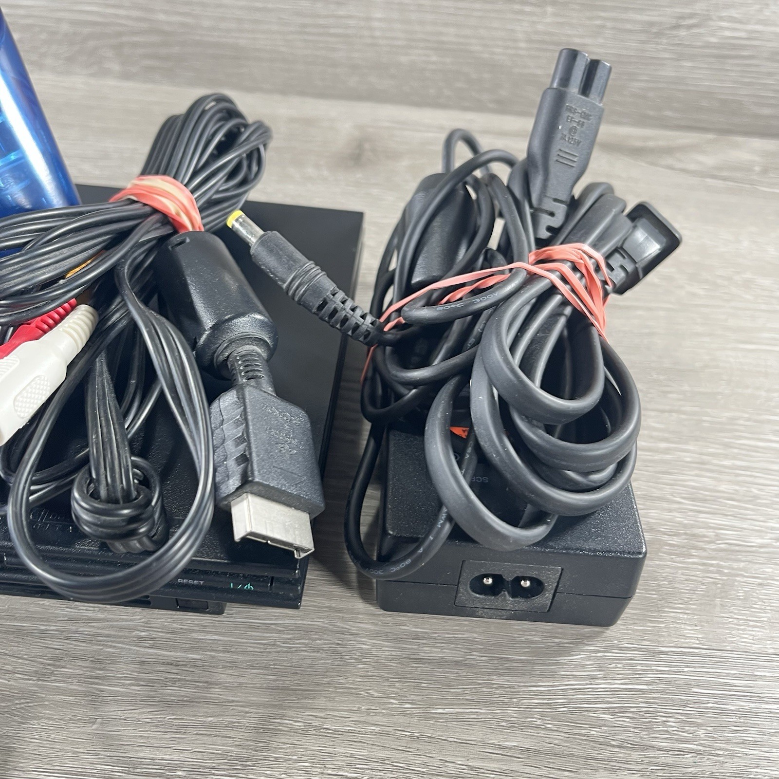 Sony PlayStation 2 PS2 Slim SCPH-77001 Controller Cables & Memory Card (Tested)