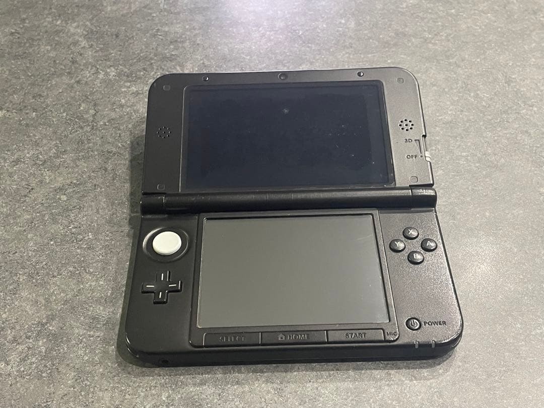 Nintendo 3DS LL XL Silver Black Console SD Card Stylus Tested Working Japan
