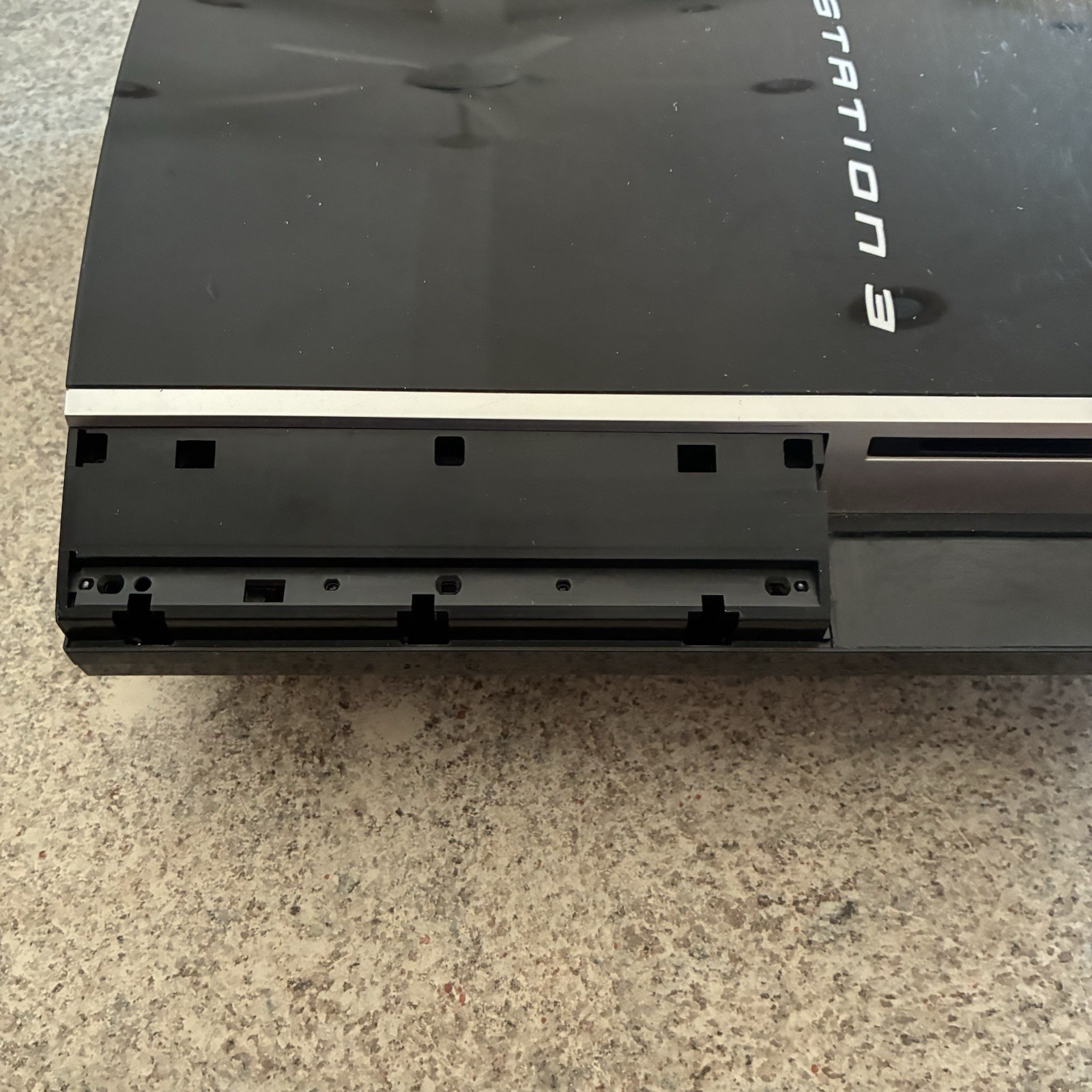 PS3 Fat Sony PlayStation 80GB Black Console w/ Power Cable CECHH01 PS2 Tested