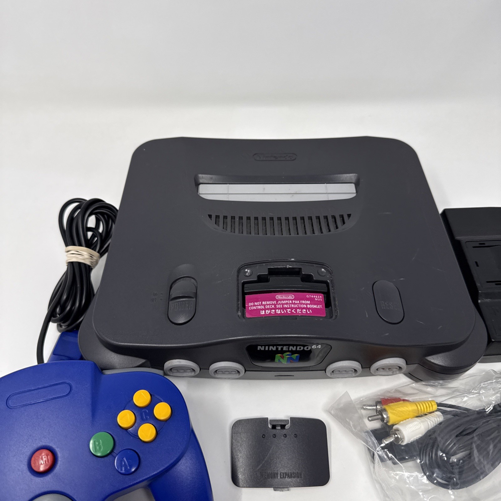 Nintendo 64 N64 Console NUS-001 (JPN) + 1 Controller + Power Cables Tested READ