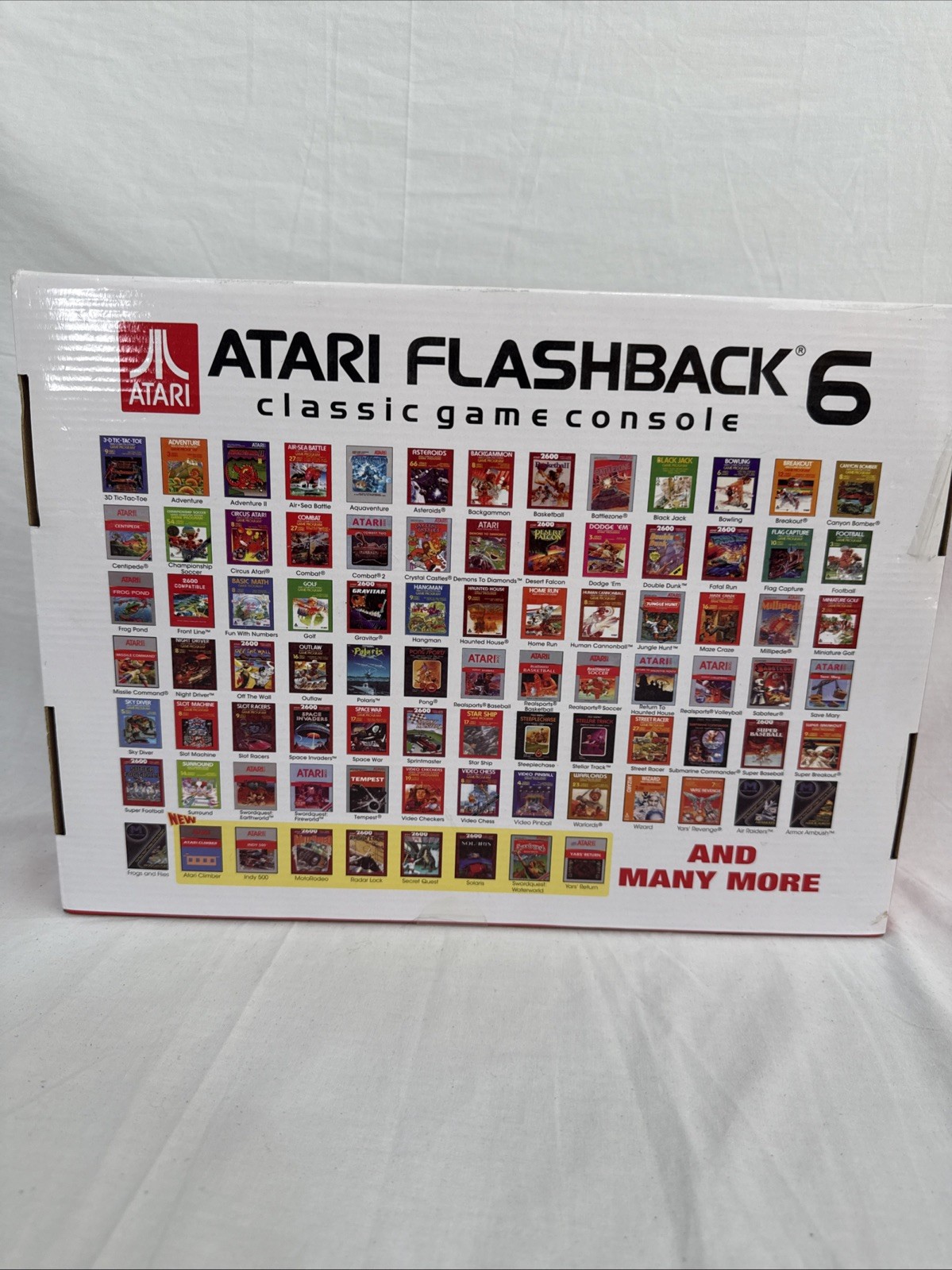 Atari Flashback 6 Classic Game Console 100 Built-In Games with Wireless Controls