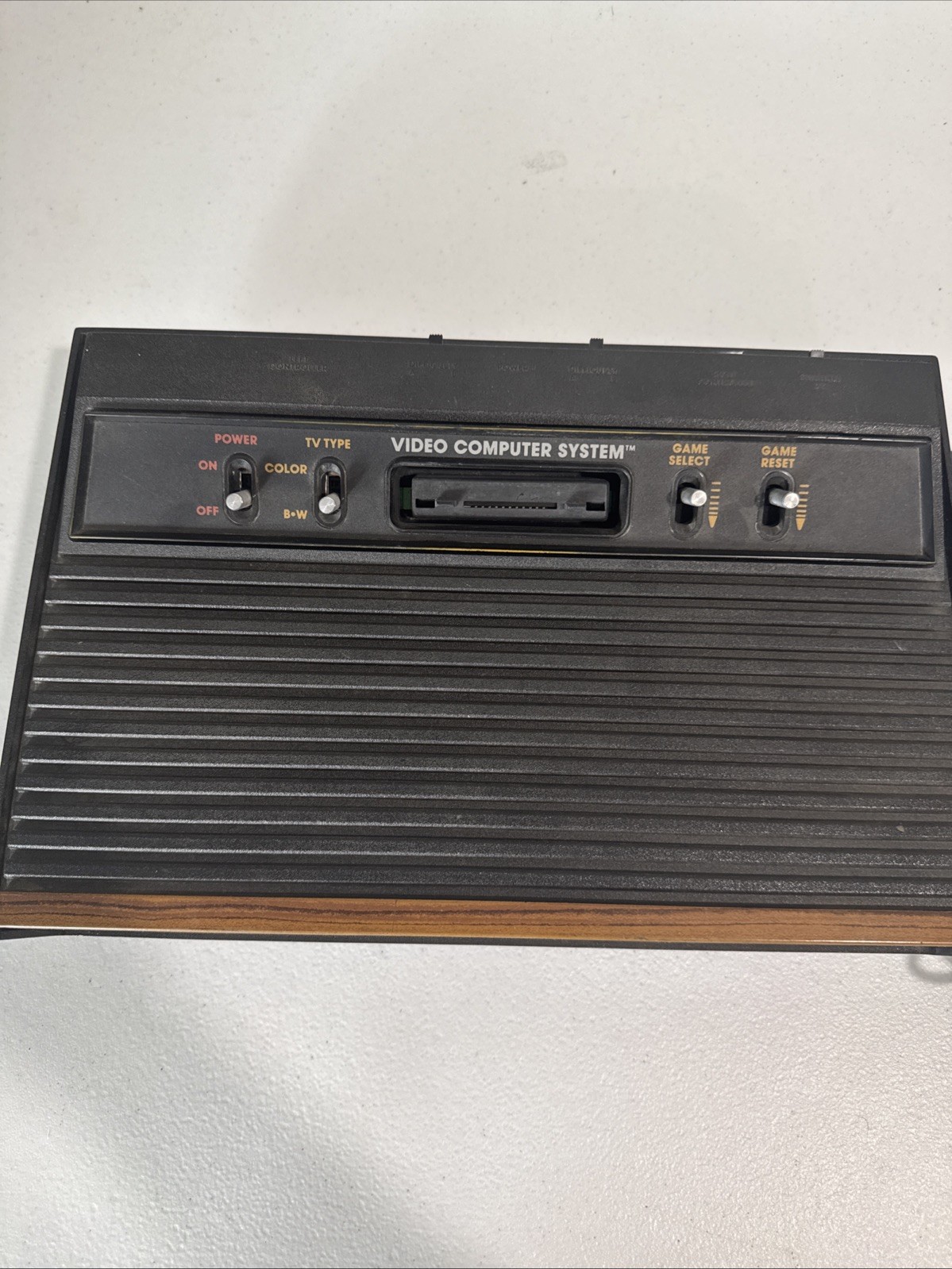 Atari 2600 Console CX2600 Wood Grain UNTESTED