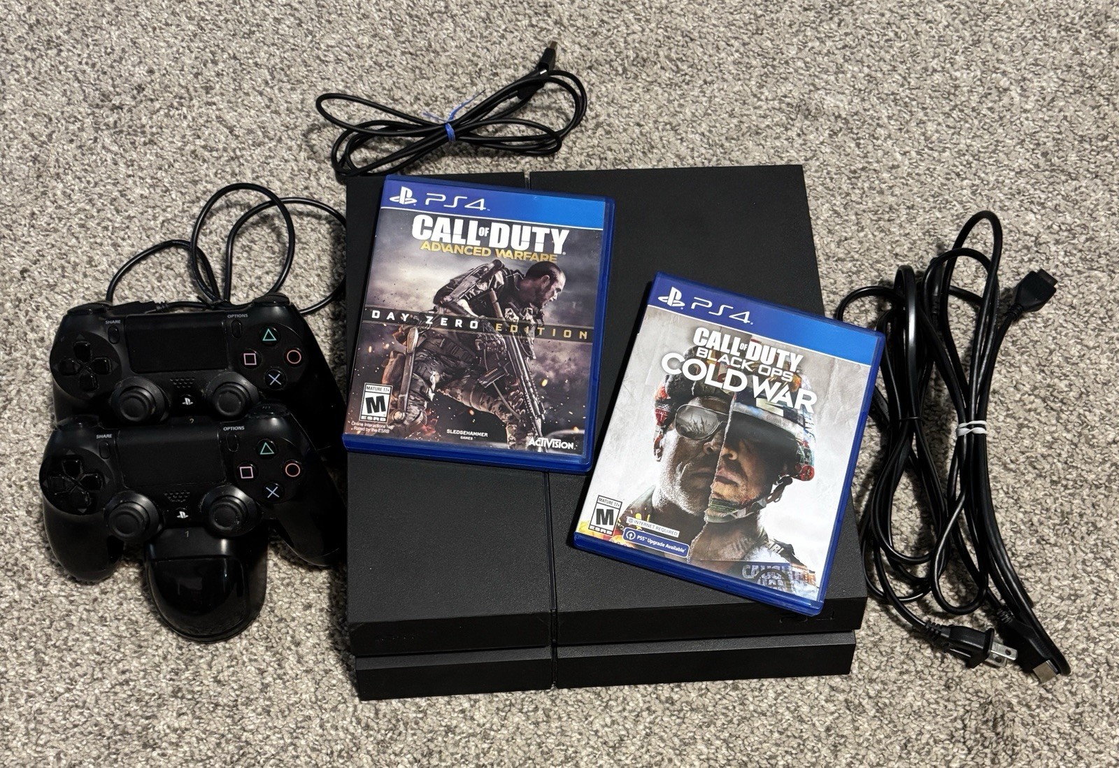 Sony PS4 PlayStation 4 Pro 1TB Console Bundle + Games & 2 Controllers & Dock