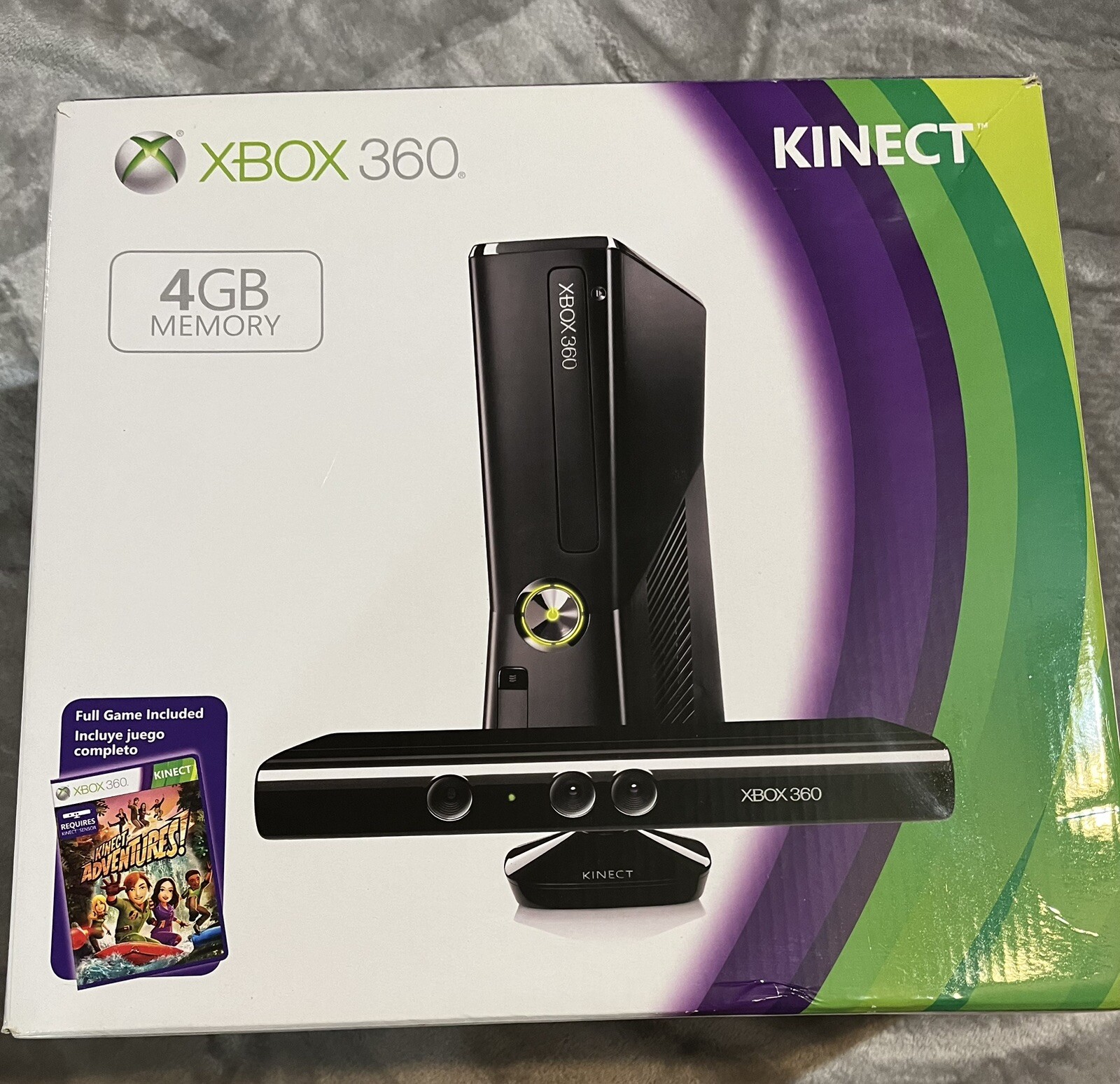 Vintage XBOX 360 Kinect New In Box!! Bundle Console Game 2000s Retro