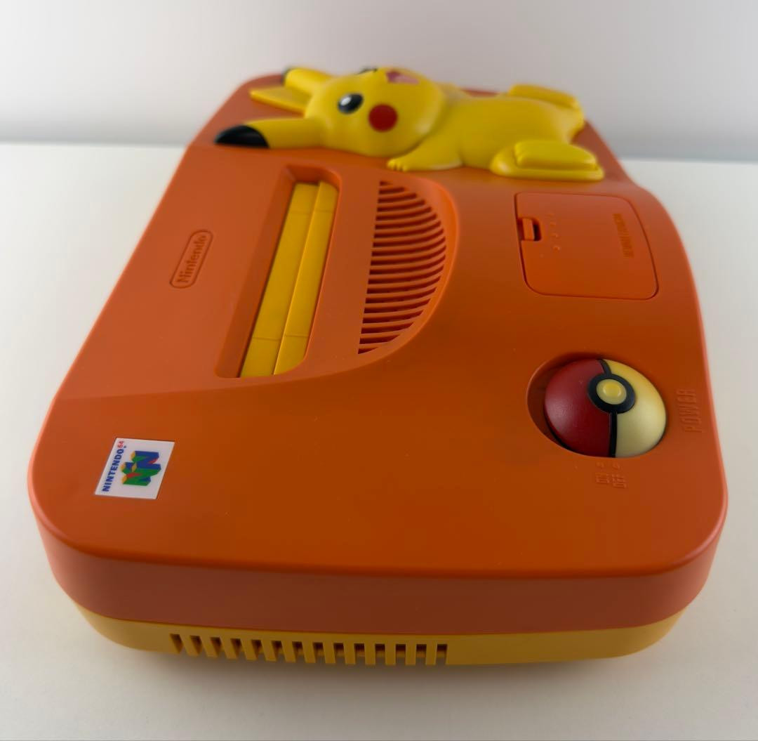 Nintendo 64 Pikachu Console System Boxed Pokemon Orange & Yellow Edition Used