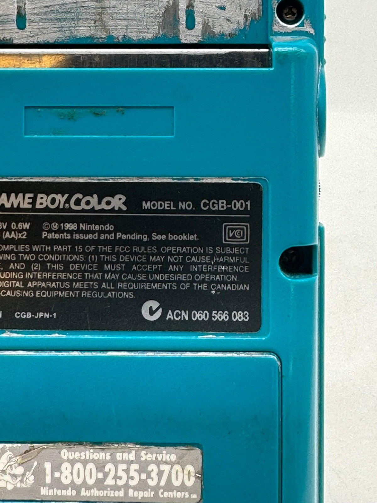 Nintendo Game Boy Color CGB-001 Handheld Console Used